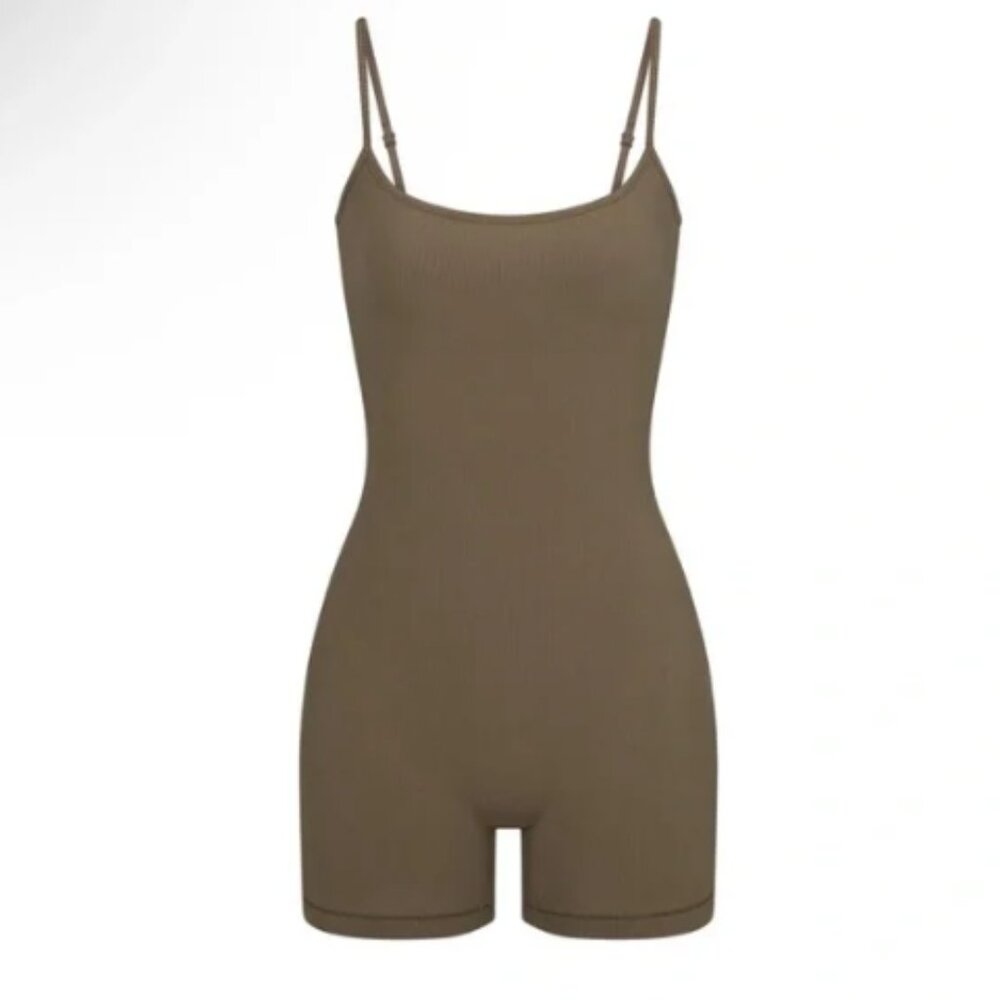 Skims Brown Soft Lounge Onsie Medium